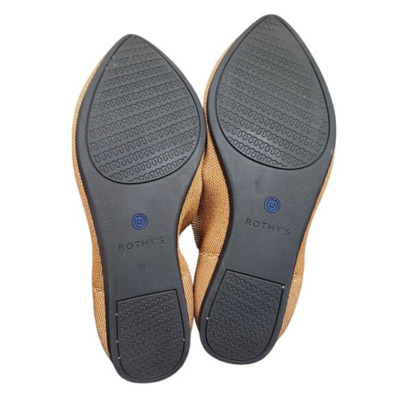 Rothy's The Point Women's Size 8 US Marigold Pointed Toe Slip On Flats Shoes - Picture 7 of 12